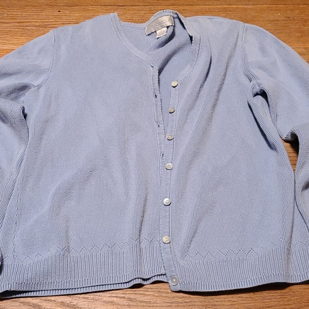 Sweater, Button Down